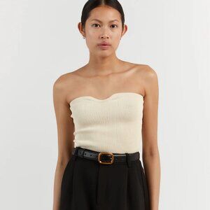 NWT Dissh Veronica Butter Bandeau Knit Top